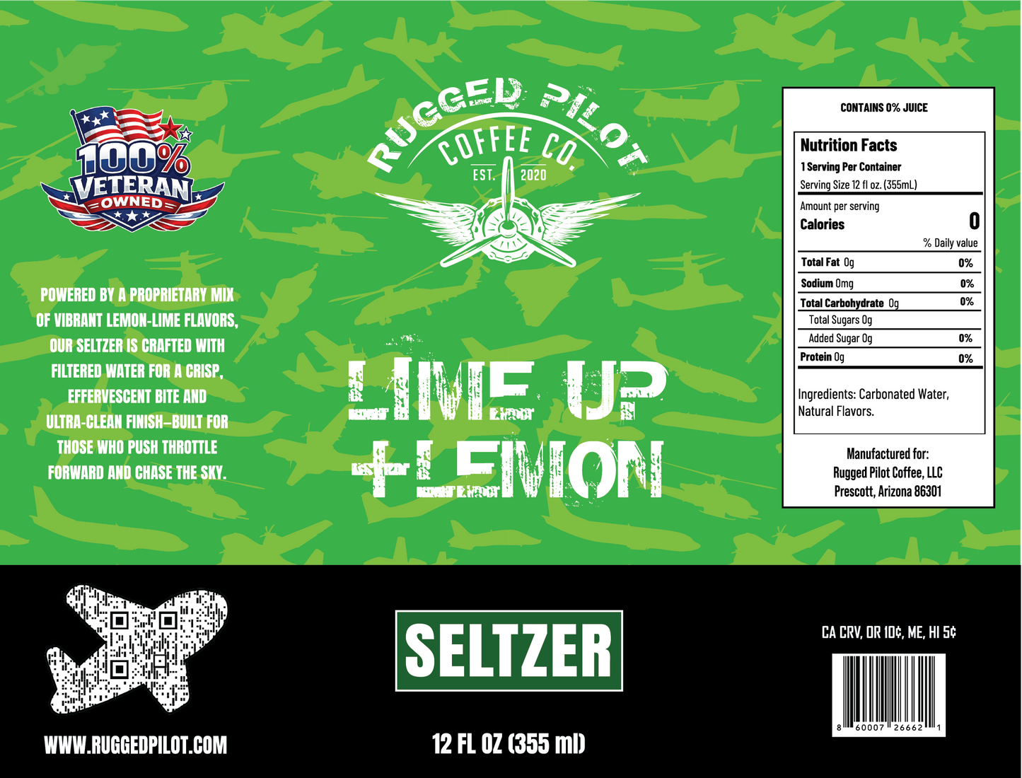 Lime Up & Lemon Seltzer Water
