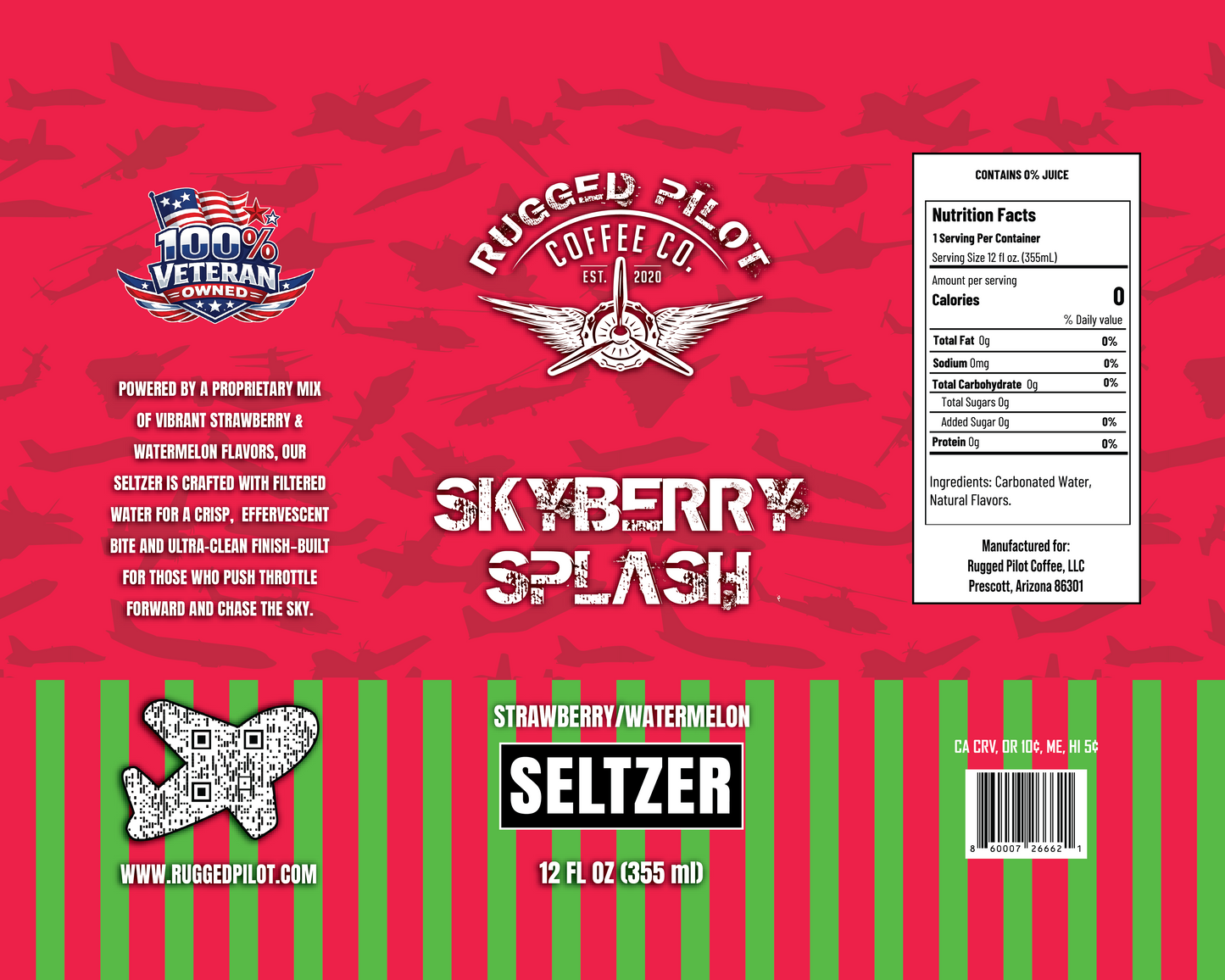 Skyberry Splash Strawberry / Watermelon Seltzer